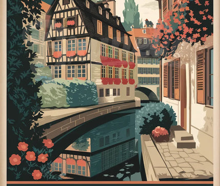 Affiche Petite France vintage