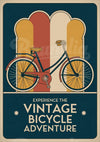 Affiche bicyclette rétro art déco adventure