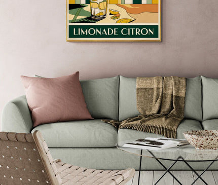 Affiche boisson citron vintage copie