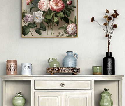 affiche vintage fleurs