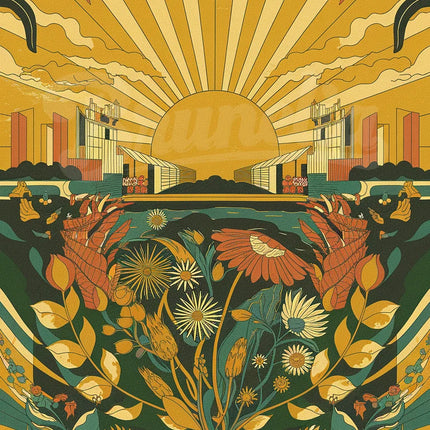 affiche vintage colorée