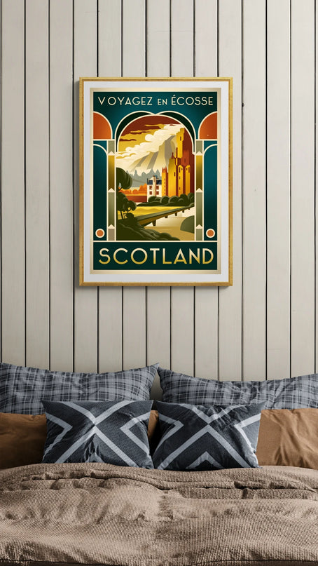 affiche vintage ecosse