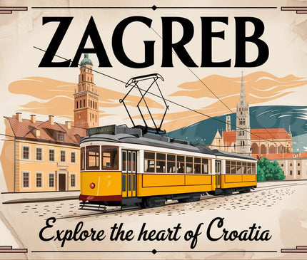 Affiche vintage Zagreb