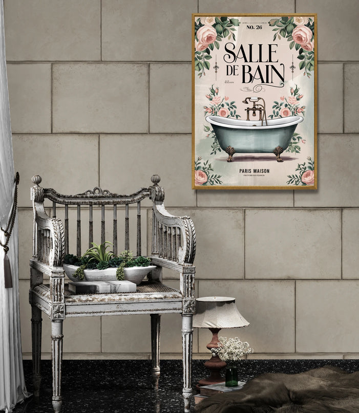 affiche vintage pour salle de bain 2