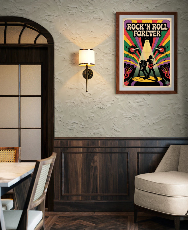 affiche rock n roll vintage