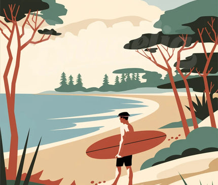 affiche vintage biscarrosse