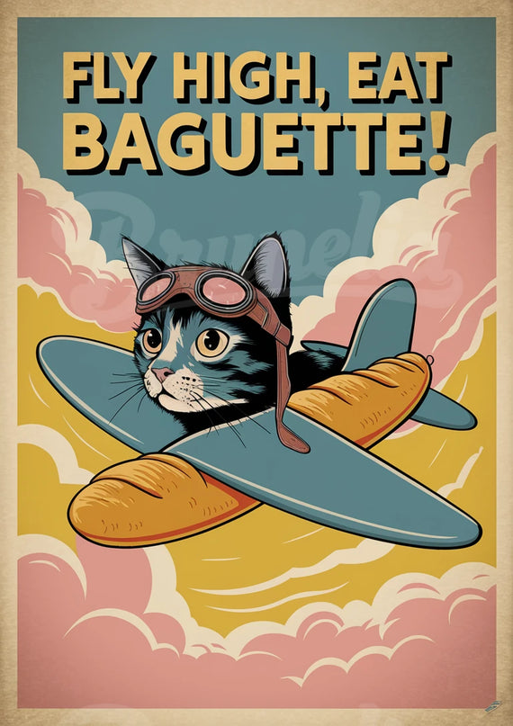 affiche vintage humour
