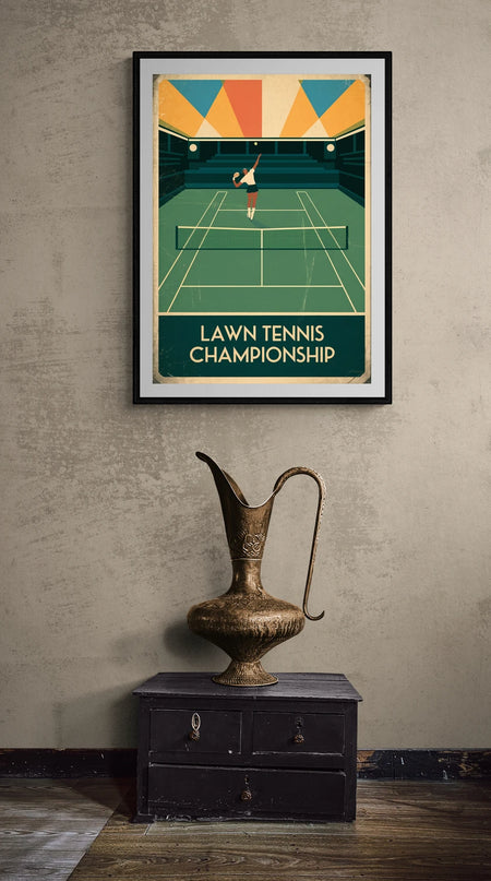 Affiche vintage affiches minimalistes tennis