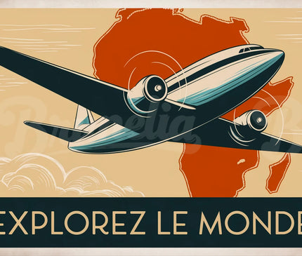 affiche compagnie aerienne vintage