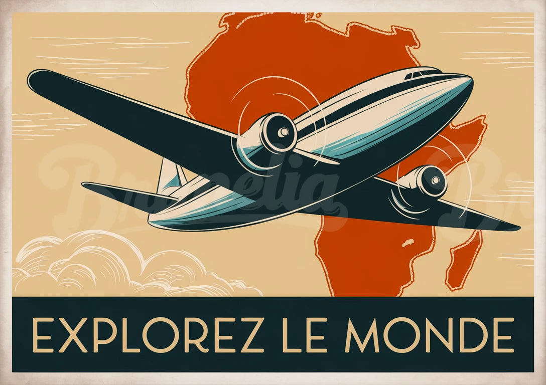 affiche compagnie aerienne vintage