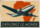 Affiche exploration aérienne Afrique années 1930