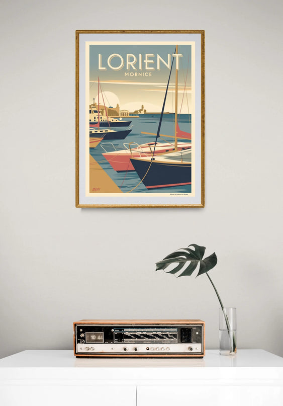affiche vintage lorient