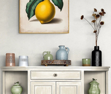 affiche citron vintage