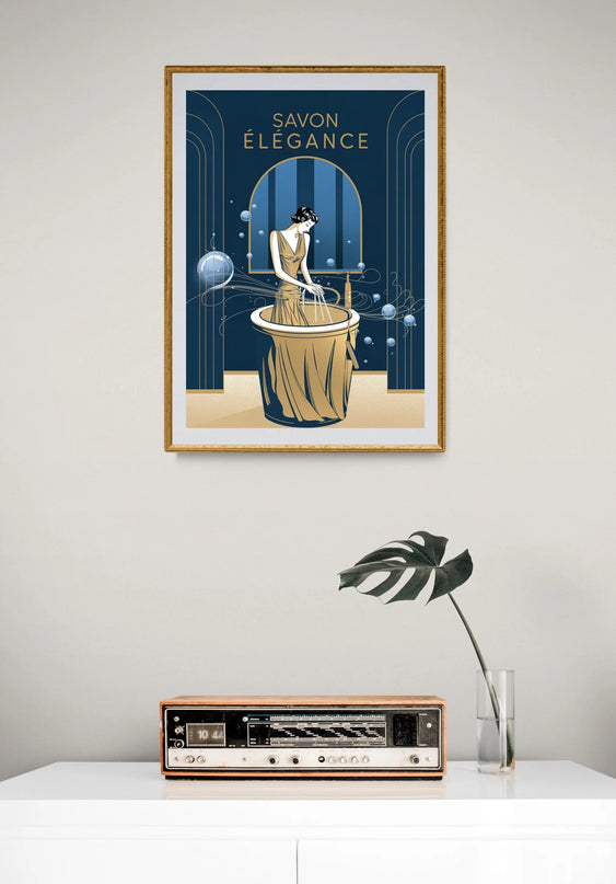 affiche savon rĂ©tro