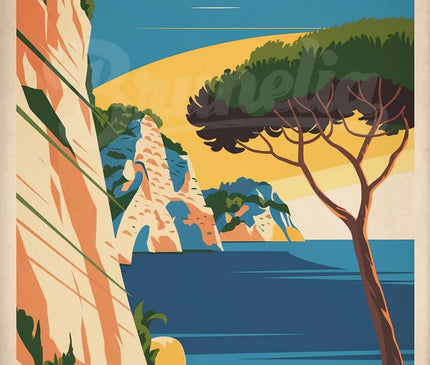 affiche vintage cassis