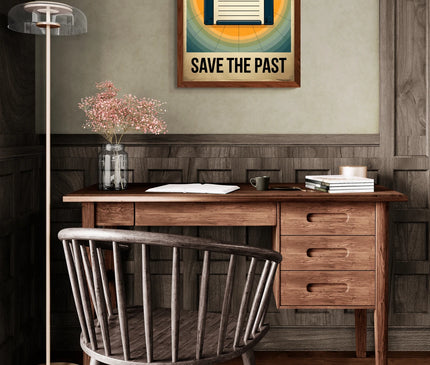 Affiche vintage disquette souple
