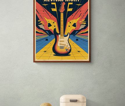 affiche vintage rock