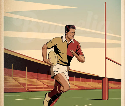 Affiche vintage rugby copie 2