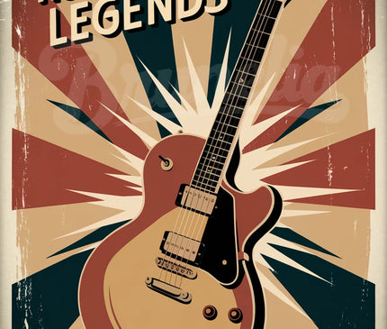 affiche rock vintage