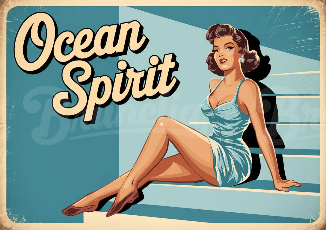 affiche vintage pin up