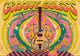 Affiche guitare acoustique psychédélique années 70