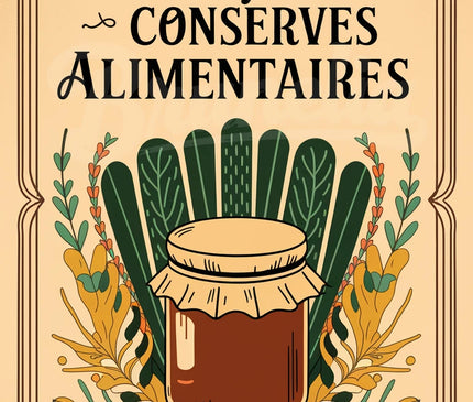 Affiche conserve rétro