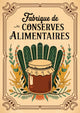 Affiche conserves alimentaires vintage art nouveau
