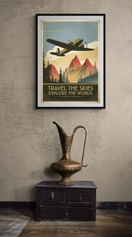 affiche aviation vintage