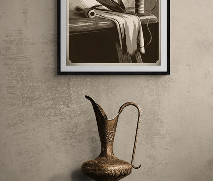 affiche repassage vintage
