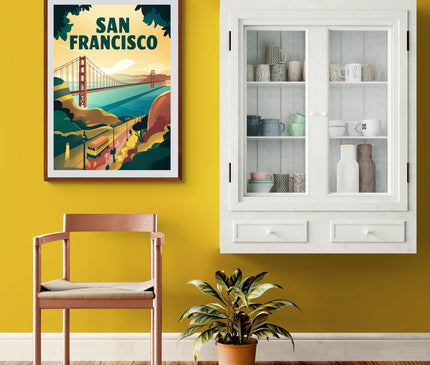 affiche vintage san francisco