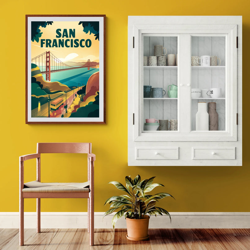 affiche vintage san francisco