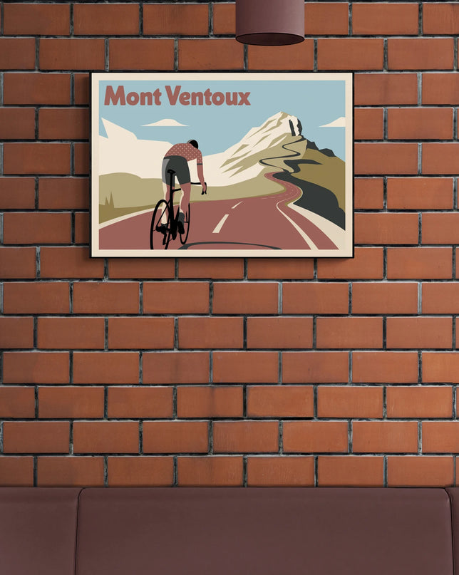 affiche vintage mont ventoux