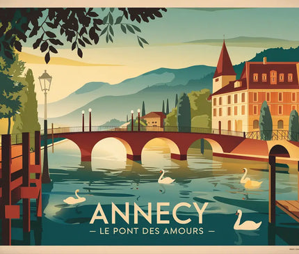 affiche annecy vintage