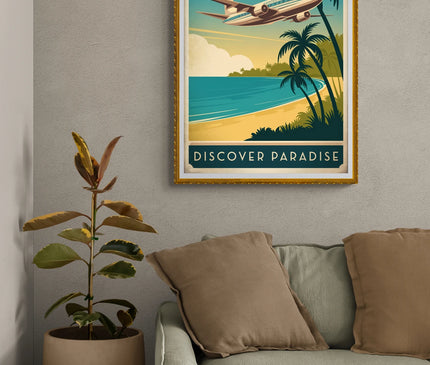 affiche compagnie aerienne vintage