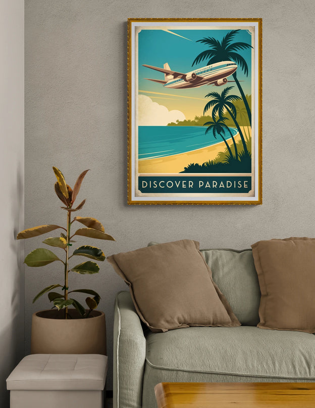 affiche compagnie aerienne vintage
