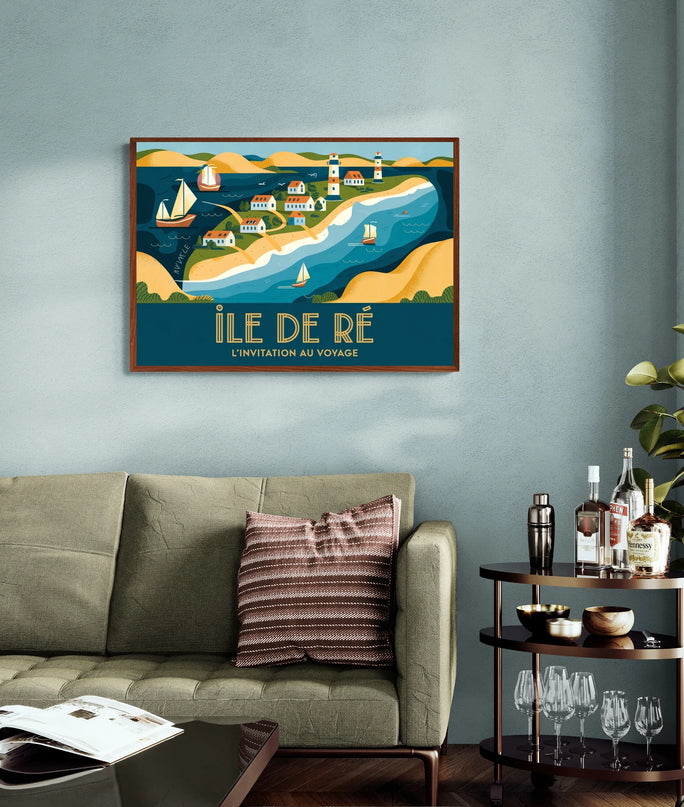 affiche vintage ile de ré