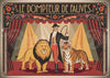 Affiche Le Dompteur de Fauves cirque rétro