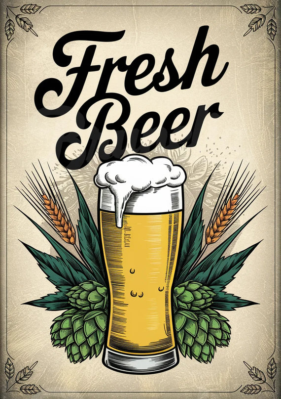 affiche biere vintage