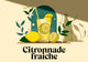 Affiche boisson rafraîchissante citronnade à l'ancienne