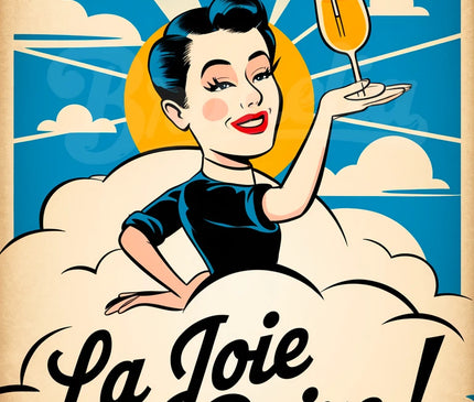 Affiche publicité boissons rétro