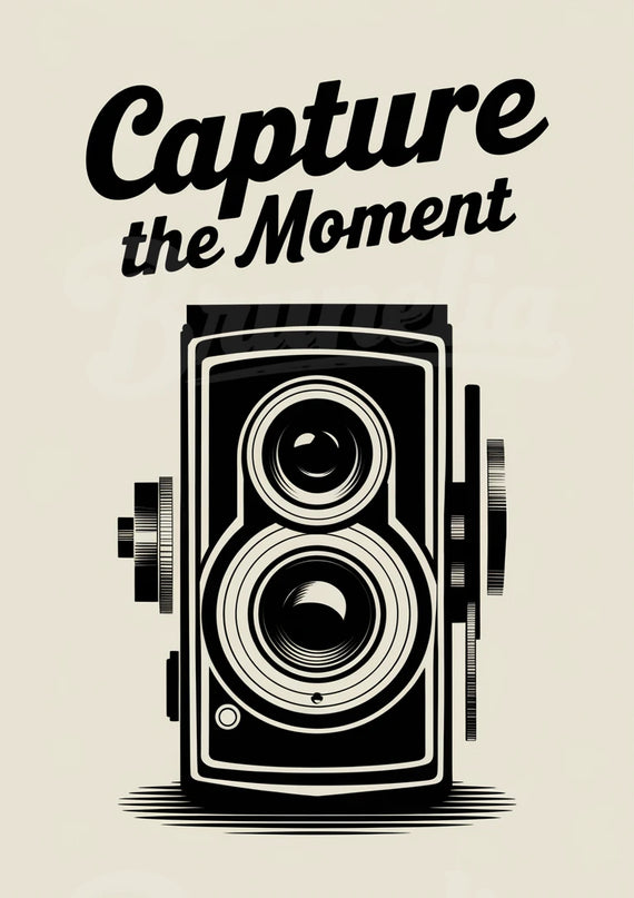 Affiche caméra ancienne