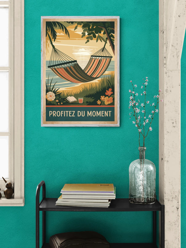 Affiche vintage hamac