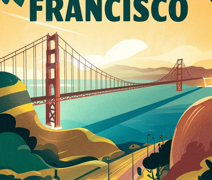 affiche vintage san francisco