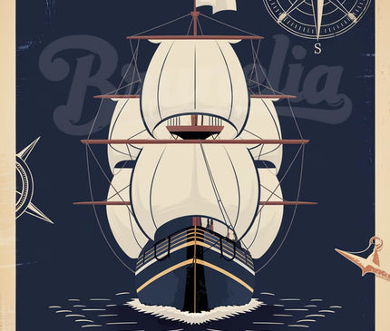 affiche vintage bateau 2