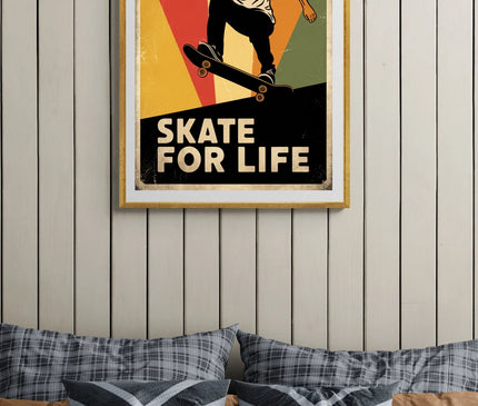 Affiche vintage skateboard
