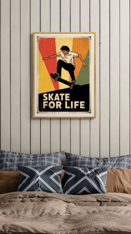 Affiche vintage skateboard
