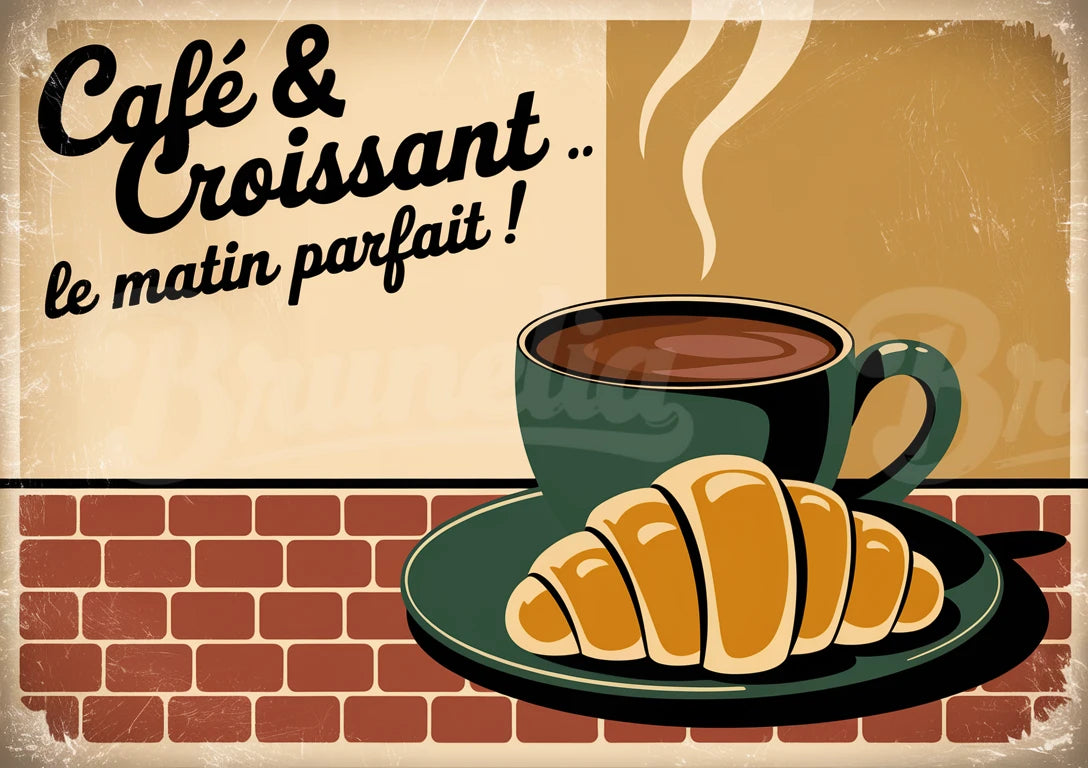 affiche bistrot vintage