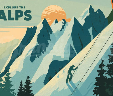 Pack Randonnée — 3 affiches A3 · Sélection 4 — pack d'affiches vintage Brunelia