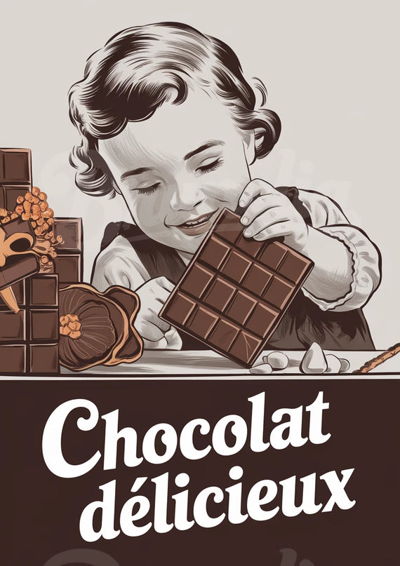 affiche vintage chocolat