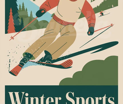 affiche sport vintage